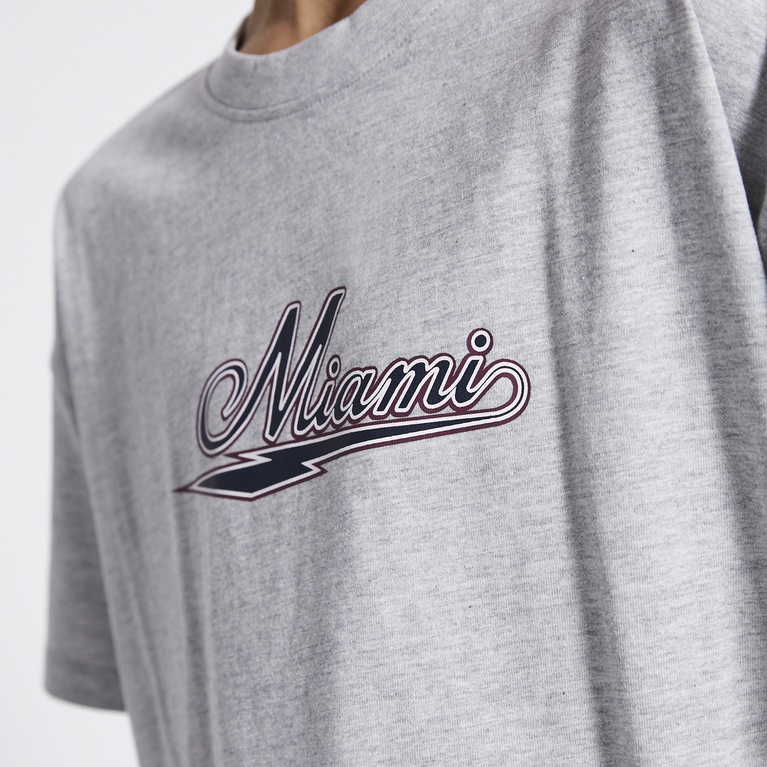 Printed tee "Adrian" Grey melange 3